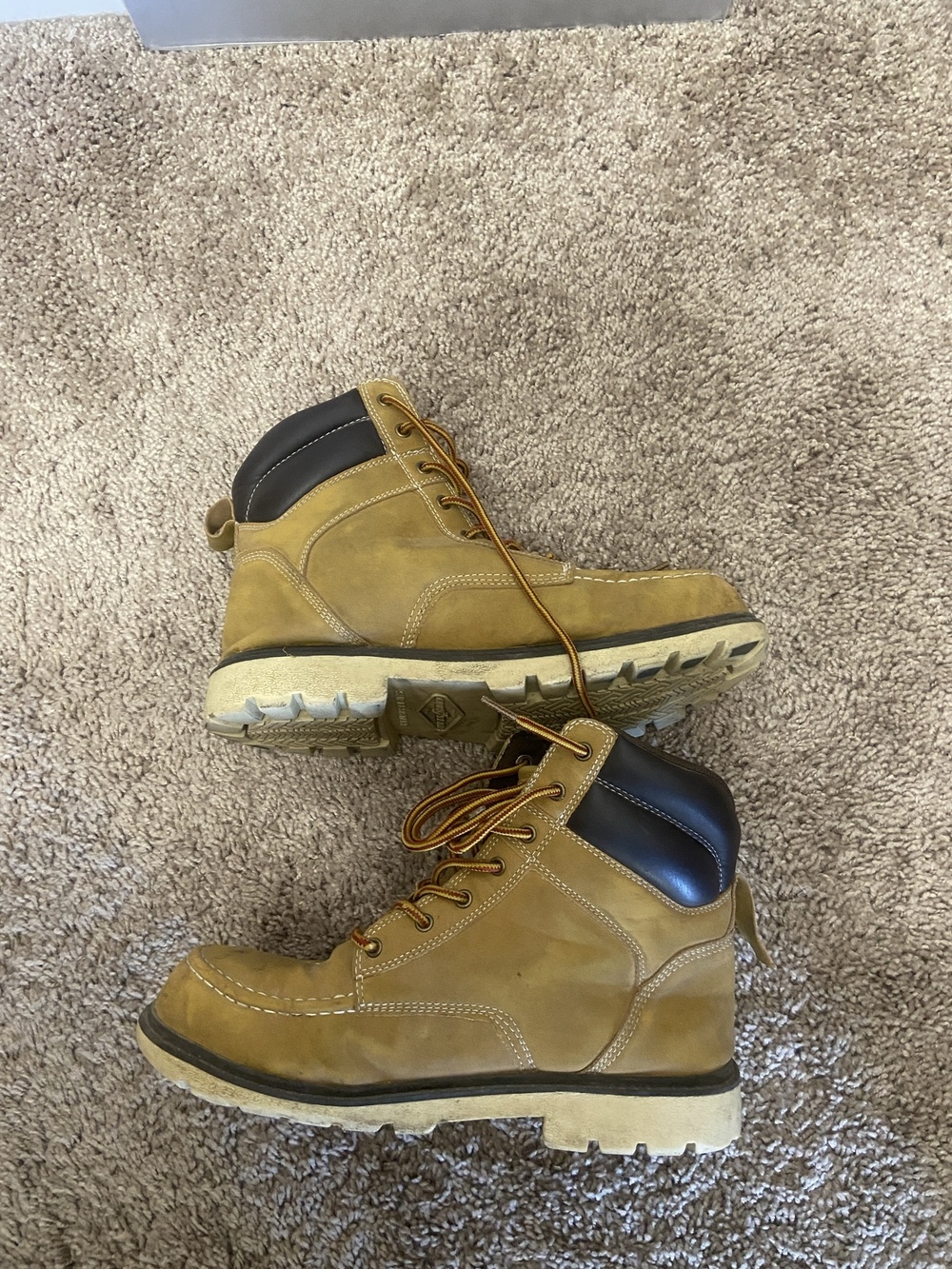 Goodyear Boots Mens Size 9 Brown Synthetic Work Combat Slip Resistant Penn-ST